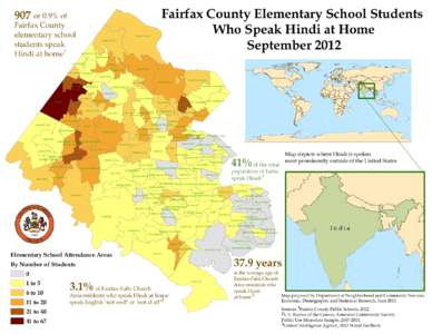 Fairfax County Elementary School Students Who Speaks Hindi at Home