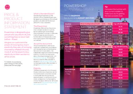 Powershop Standard saver Price & Product Information