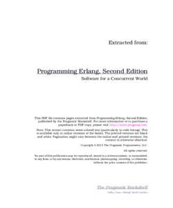 Programming Erlang, Second Edition