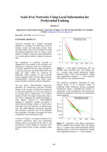 Scale-Free Networks Using Local Information for Preferential Linking