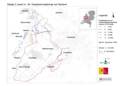 Bijlage 2, kaart nr. 4A: Hoogheemraadschap van Rijnland IJmuiden Zaandam  N