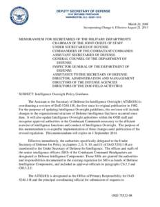 Directive-Type Memorandum (DTM[removed], March 26, 2008; Incorporating Change 4, Effective August 21, 2013