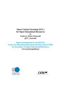 Open Content Licensing (OCL) for Open Educational Resources by