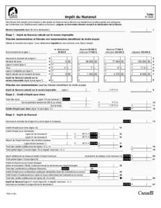 T3NU  Impôt du Nunavut T3 2009