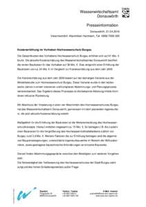 Wasserwirtschaftsamt Donauwörth Presseinformation Donauwörth, Verantwortlich: Maximilian Hartmann, Tel