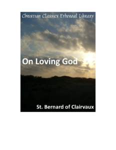 On Loving God Author(s):