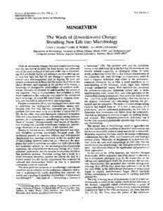 Vol. 176, No. 1  OF BACTERIOLOGY, Jan. 1994, p. 1-6