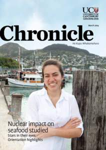 MarchHe Kupu Whakamahara Nuclear impact on seafood studied