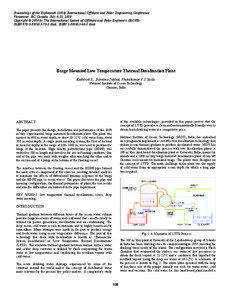 Barge Mounted Low Temperature Thermal Desalination Plant