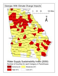 Georgia: With Climate Change Impacts Fannin Dade Catoosa WhitfieldMurray Gilmer Walker