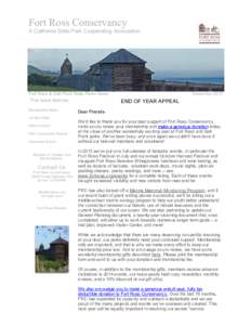 Fort Ross Conservancy    A California State Park Cooperating Association Fort Ross & Salt Point State Parks News This issue features:   