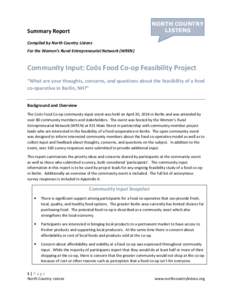 Microsoft Word - Coos Co-op Community Input Summary Report.docx