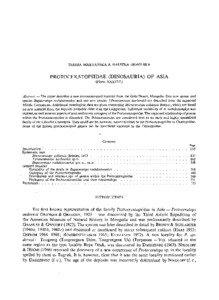 TERESA MARYANSKA & HALSZKA OSMOLSKA  PROTOCERATOPSIDAE (DINOSAURIA) OF ASIA