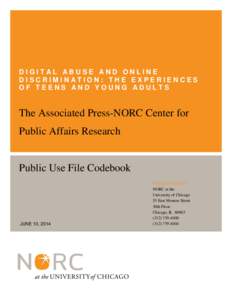 DIGITAL ABUSE AND ONLINE DISCRIMINATION: THE EXPERIENCES OF TEENS AND YOUNG ADULTS The Associated Press-NORC Center for Public Affairs Research