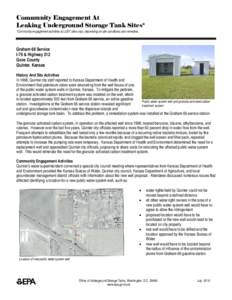 Community Engagement at Leaking Underground Storage Tank Sites:  Graham 66 Service