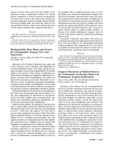 Oral Abstract Session 5: Orthognathic/Wound Repair surgery on these values and in fact the number of desaturation events is significantly reduced. No clinical adverse respiratory or airway occurrences requiring intervention were noted in the OSA group. Despite the