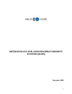 METHODOLOGY FOR ASSESSINGPROCUREMENT SYSTEMS (MAPS) December[removed]