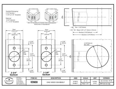 Dead bolt / Gates / Locks / Doors