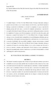 14  LC 29 5940S (SCS) Senate Bill 320 By: Senators Harbison of the 15th, Hill of the 6th, Dugan of the 30th, Hill of the 4th, Mullis