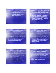 Microsoft PowerPoint - Duane Smith National water Resouces Vision.ppt [Compatibility Mode]