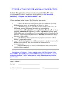 Disability / Educational psychology / Special education / General Educational Development / Learning disability / Section 504 of the Rehabilitation Act / Student affairs / Standardized test / ACT / Education / Education in the United States / Special education in the United States