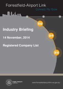 Industry Briefing 14 November, 2014 Registered Company List 360 Environmental Acciona