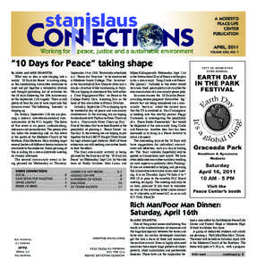 A MODESTO PEACE/LIFE CENTER PUBLICATION  APRIL, 2011