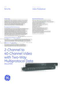 GE Security Fiber Optic Video Multiplexer