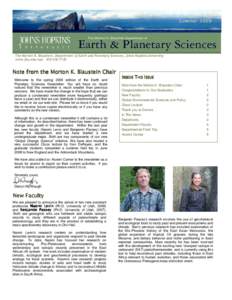 Planetary science / Academia / Higher education / Björn Gunnarsson / Association of American Universities / Johns Hopkins University / Middle States Association of Colleges and Schools