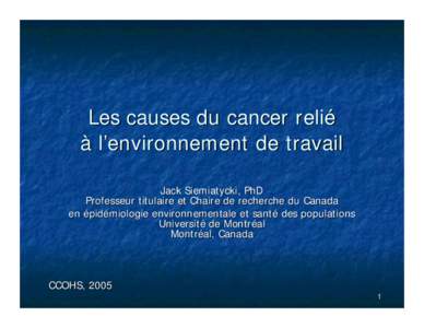 Occupational causes of cancer and the role of epidemiology: the evolving big picture