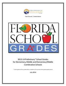 Florida School Grades Media Packet, Summer 2014