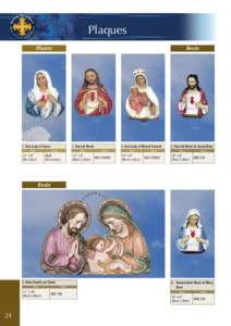 Plaques Plaster Resin  1. Our Lady of Tears