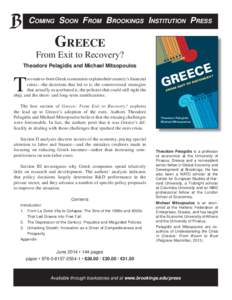 Republics / Brookings Institution / European sovereign debt crisis / Political geography / Competitiveness / Economic history / International relations / Late-2000s financial crisis / Greece