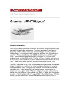 U.S. Coast Guard Aviation History  Grumman J4F-1
