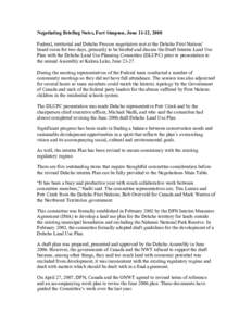 Fort Simpson / Dehcho First Nations / Kakisa / Fort Providence / Michael Nadli / Northwest Territories / Dehcho Region / Nahanni National Park Reserve