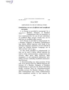 RULES OF THE HOUSE OF REPRESENTATIVES Rule XXIV, clause 2 § 1096  RULE XXIV