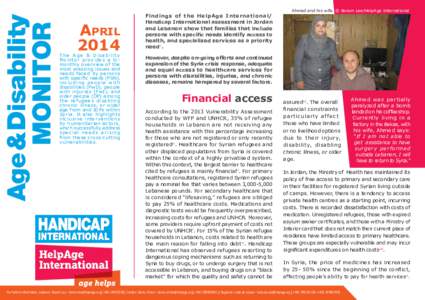 Age & Disability MONITOR April 2014