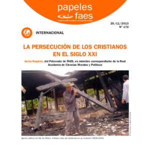 La persecución de los cristianos en el siglo XXI