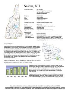 New England / Nashua /  Iowa / Dunstable /  Massachusetts / Merrimack Valley / St. Joseph Hospital / Nashua Municipal Airport / Donnalee Lozeau / New Hampshire / Geography of the United States / Nashua /  New Hampshire