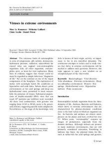 Biology / Bacteria / Caudovirales / Myoviridae / Rudivirus / Fusellovirus / Virus / Sulfolobus / Salterprovirus / Microbiology / DNA viruses / Bacteriophages