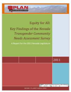 Advancing Transgender Equity in Nevada