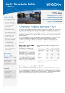 Colombia_monthly humanitarian_bulletin_jan2012_final final