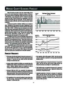 Merced County Economic Forecast Merced County is located in the San Joaquin Valley and is home to the newest University of California campus, UC Merced. The campus opened in September 2005 and now has more than 1,800 stu