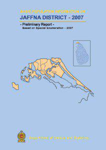 BASIC POPULATION INFORMATION ON  JAFFNA DISTRICT – 2007