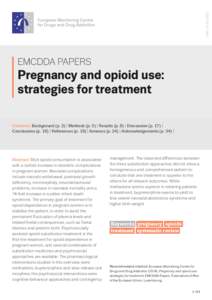 ISSN[removed]EMCDDA PAPERS Pregnancy and opioid use: strategies for treatment