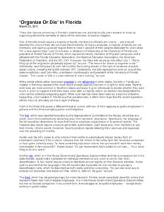 Austerity / Education International / American Federation of Teachers / Business ethics / Economy of the United States / Florida Education Association / Union busting / Right-to-work law / National Education Association / Labour relations / Trade unions / Human resource management