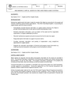 SECTION ARIZONA ACCOUNTING MANUAL II-G-2  PAGE