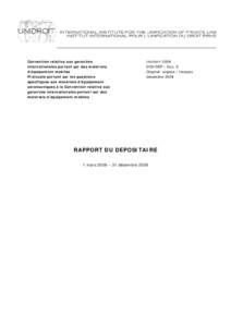 Microsoft Word - DC9DEP - Doc. 6 - Rapport du Dépositaire 2006.doc