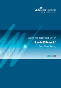 Getting Started with  LabChart® For Teaching  LabChart