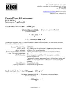 1,3-Butadiene Summary Sheet